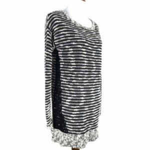 Anthropologie Moth Tunic Sweater Dress Lace Trim